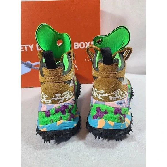 Off White x Nike Air Terra Forma wheat Black brown boot size 6 men's- New in box - Picture 6 of 9